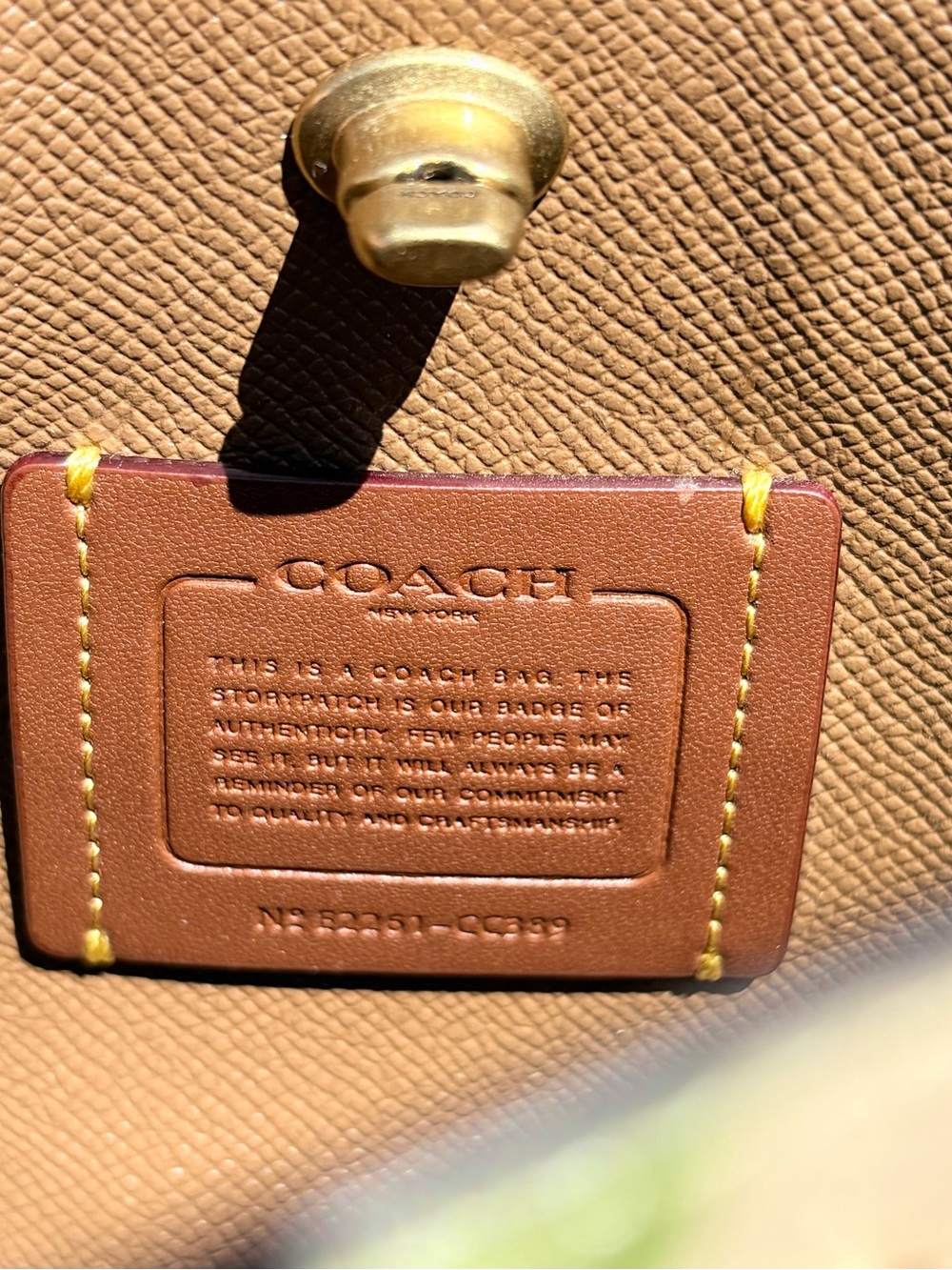 COACH Willow Tote Bag 24 With Embossed Floral Print & Matching Wallet CC389 - Picture 12 of 15